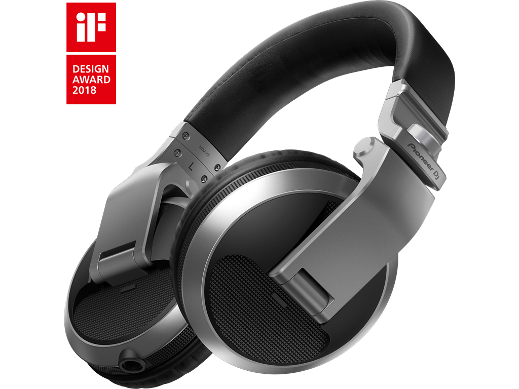 Pioneer HDJ-X5 Professional DJ headphones (silver)
