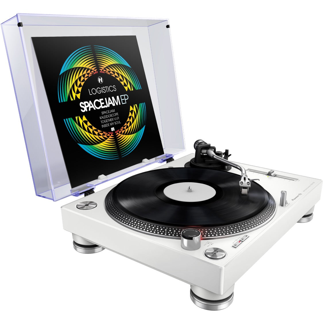 Pioneer DJ PLX-500-W Direct Drive Turntable (White)