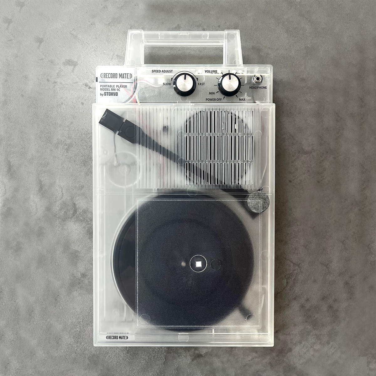 STOKYO RECORD MATE Portable Record Player CLEAR EDITION RM-1C