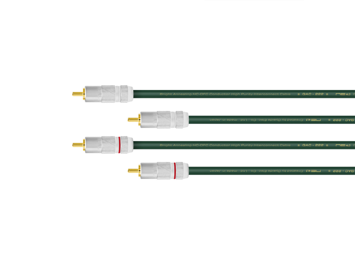 Oyaide NEO QAC-222 RCA INSTRUMENT Cable Pair