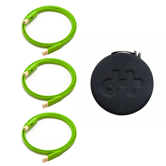 NEO d+ DJ Cable Set (3 USB Class B Cables + Cable Bag) (Class B) by Oyaide Elec. Co.