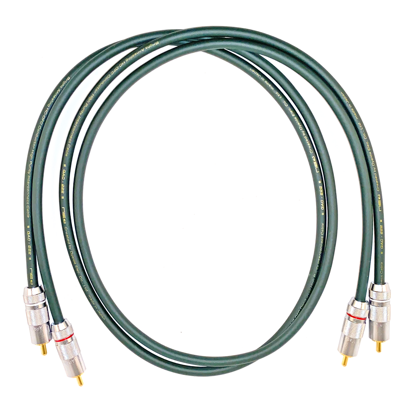 Oyaide NEO QAC-222 RCA INSTRUMENT Cable Pair