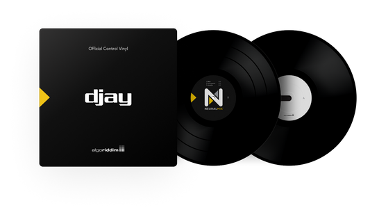 djay PRO AI Control Vinyl 12" (Black Pair)