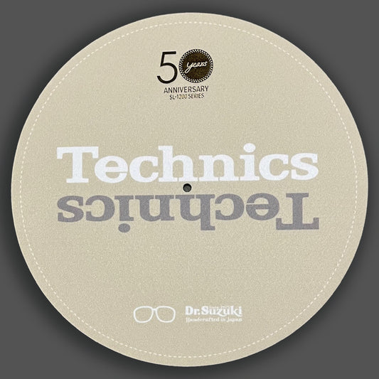 DR. SUZUKI x TECHNICS 50th Anniversary SL-1200M7L LIMITED EDITION SLIPMATS BEIGE