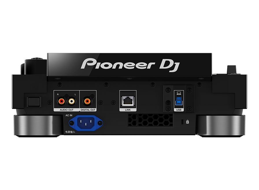 Back Panel of Pioneer DJ CDJ-3000 Showing Audio and USB Connections