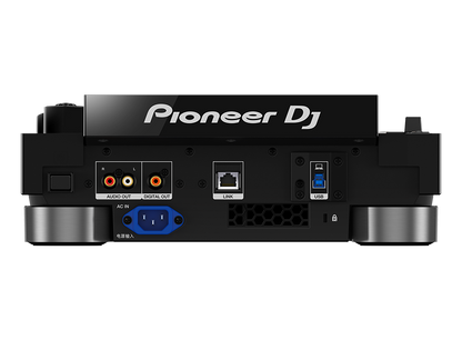 Back Panel of Pioneer DJ CDJ-3000 Showing Audio and USB Connections