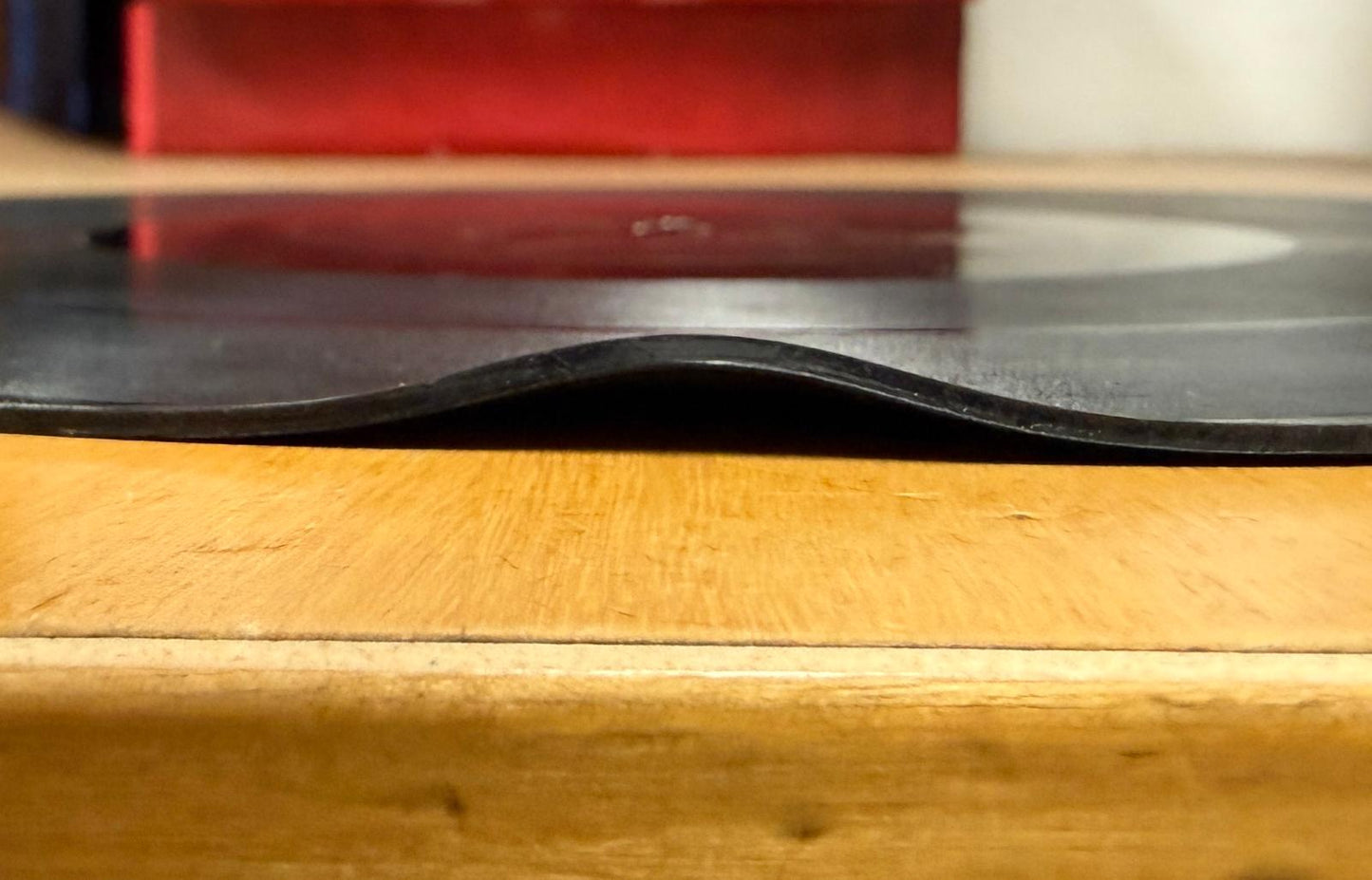 Warp 3 Before - a sharp bend at the edge 13mm lift 