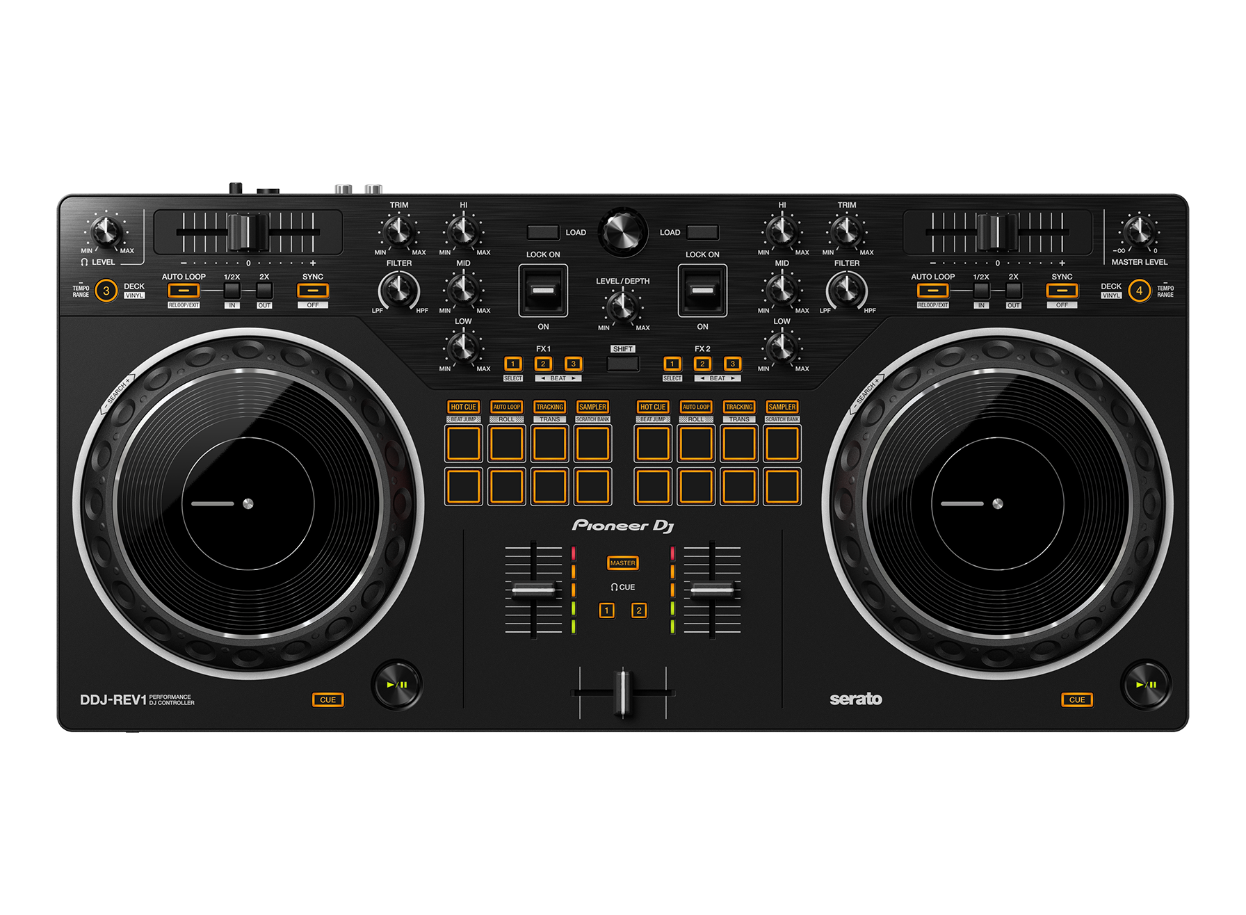 Pioneer DJ DDJ-REV1 with NEO d+ Class B Cable – STOKYO Pioneer DJ DDJ-REV1 with NEO d+ Class B Cable – STOKYO