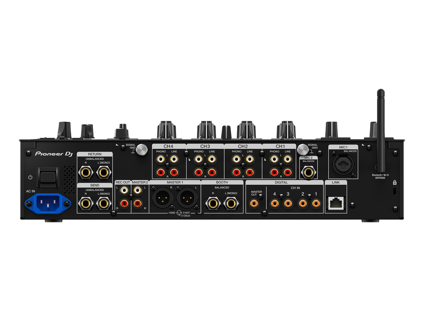 Pioneer DJ DJM-A9 with 3 Oyaide NEO d+ Class B Cables