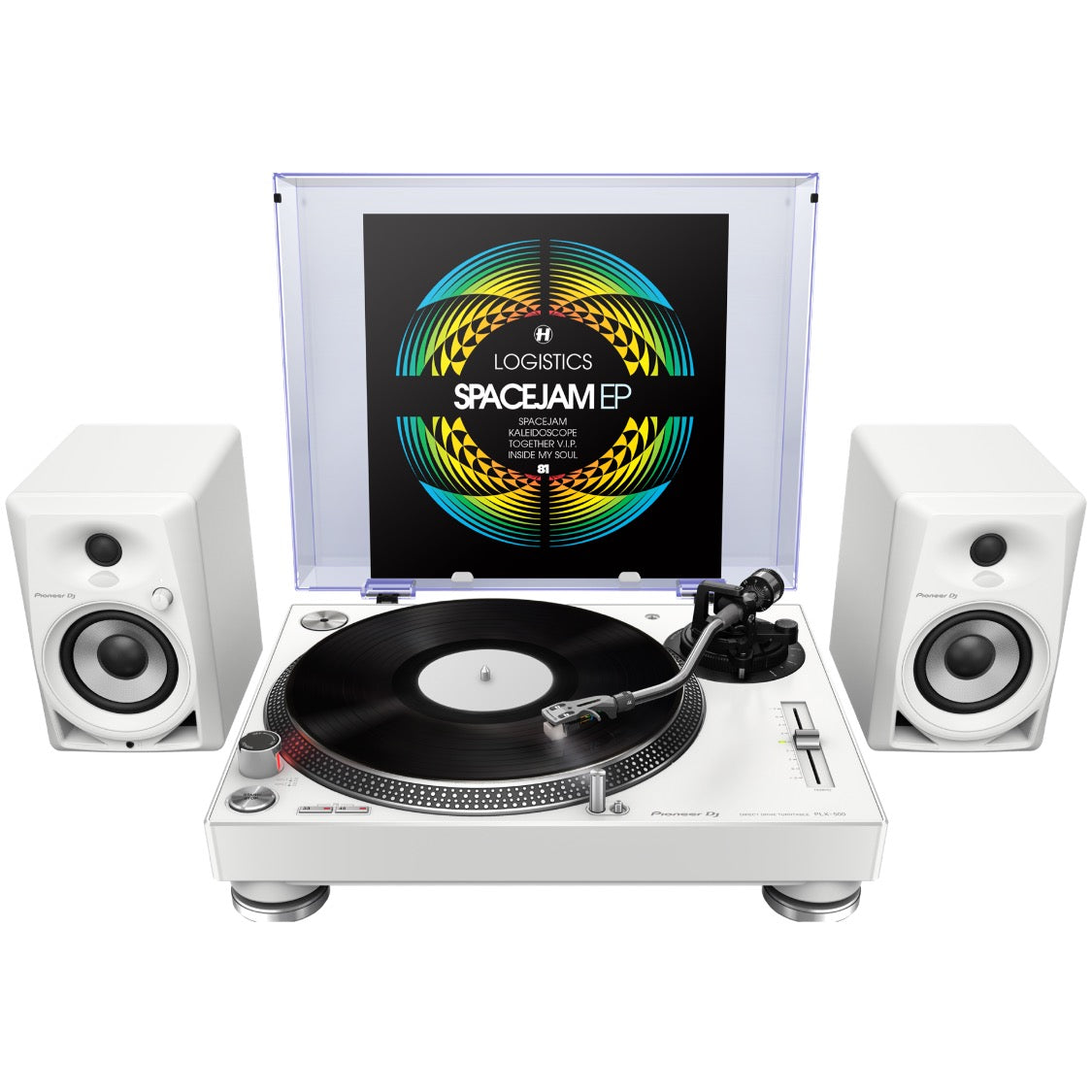 Pioneer DJ PLX-500-W Direct Drive Turntable (White)
