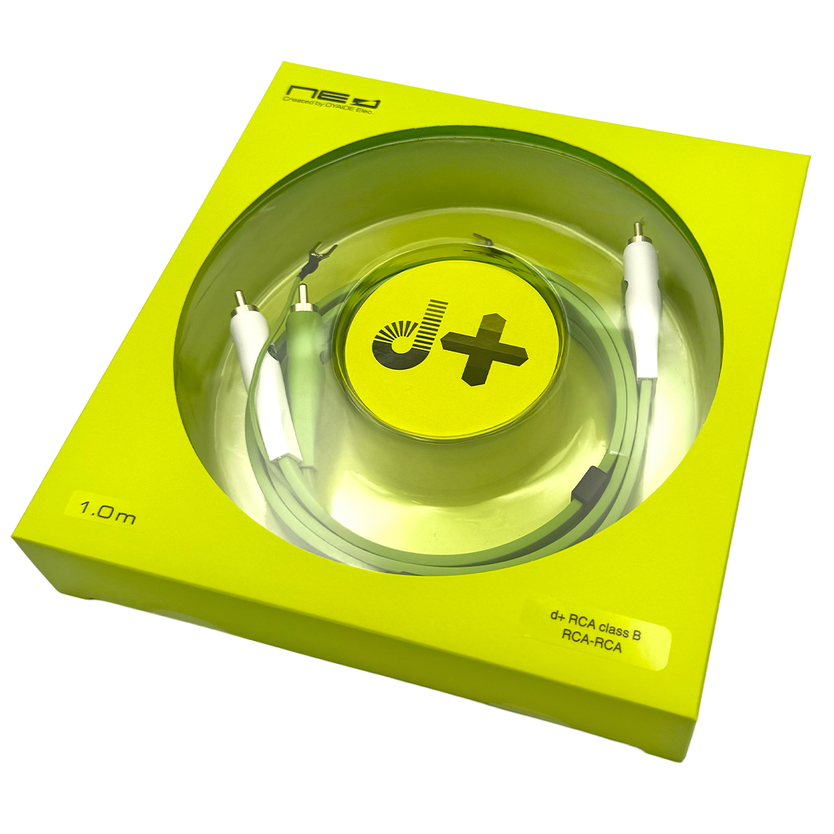 NEO d+ Class B Turntable Cable (RCA + Ground) for DJs & Audio Professionals by Oyaide Elec. Co.