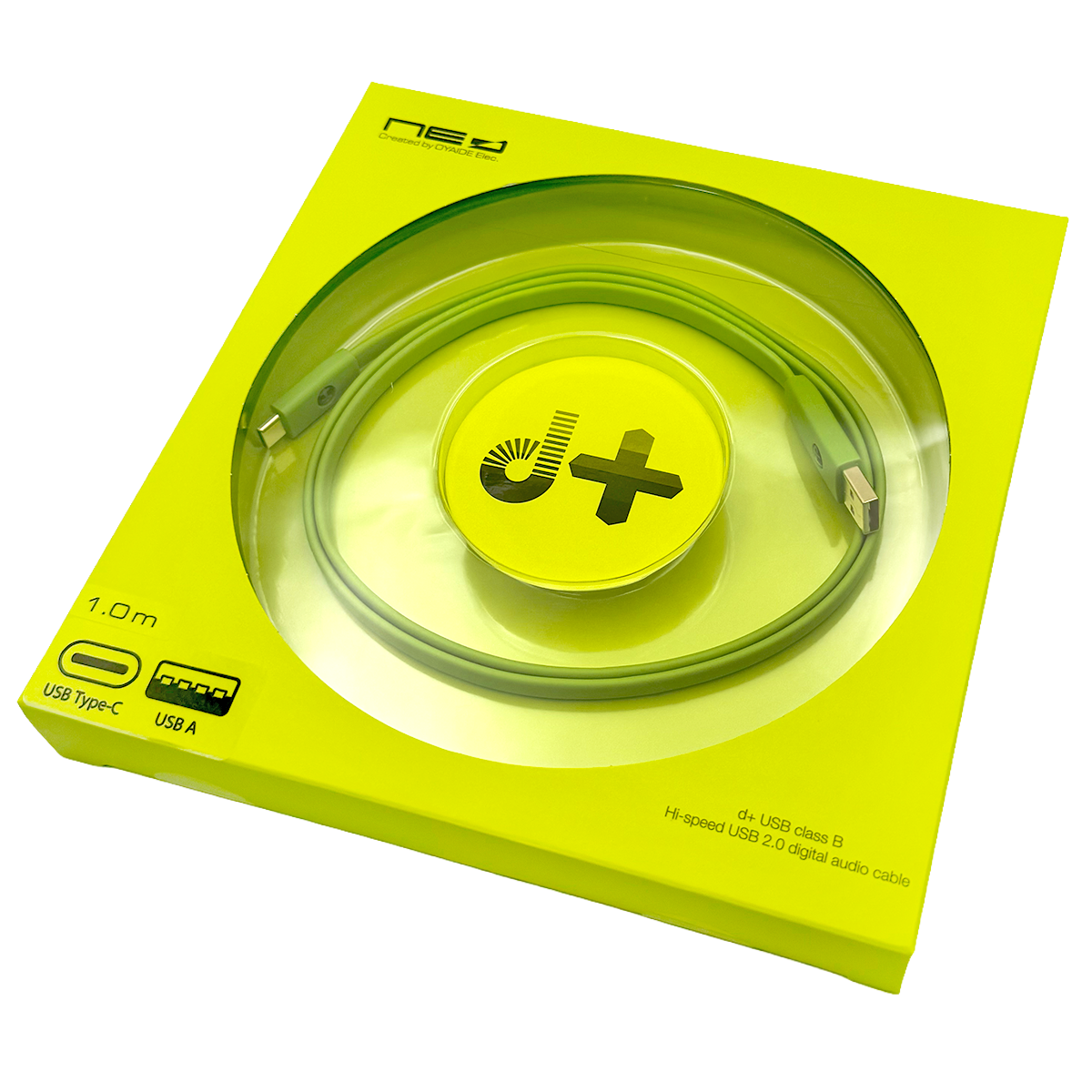 NEO d+ Class B USB (Type A to C) Cable for DJs & Audio Professionals by Oyaide Elec. Co.