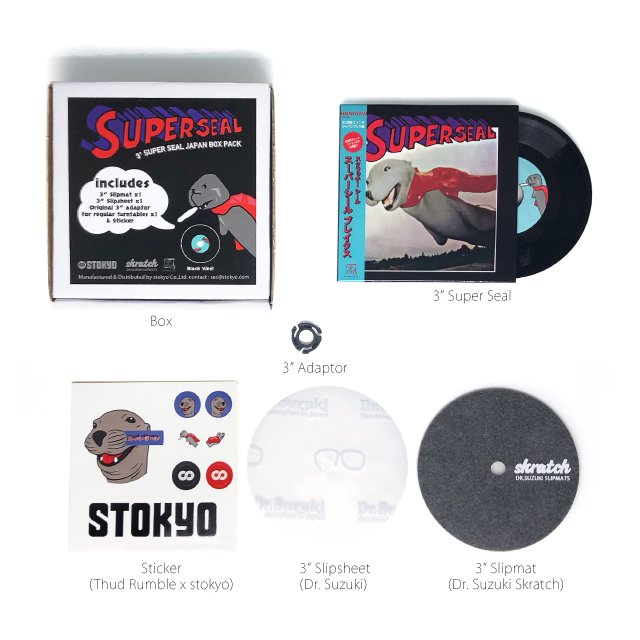 Thud Rumble x STOKYO - 3" Super Seal Japan Pack (BLACK VINYL)