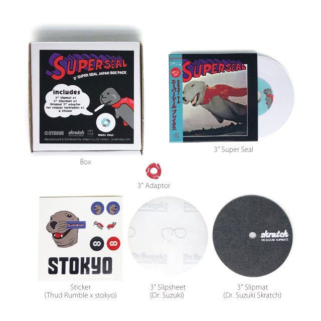 Thud Rumble x STOKYO - 3" Super Seal Japan Pack (WHITE VINYL)