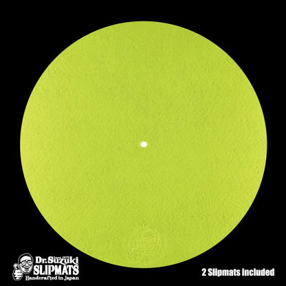 Dr. Suzuki - Mix Edition Slipmat Pair (TENNIS BALL YELLOW)