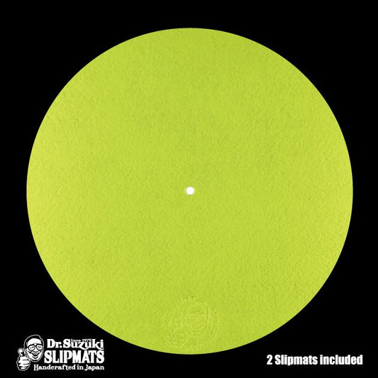 Dr. Suzuki - Mix Edition Slipmat Pair (TENNIS BALL YELLOW)