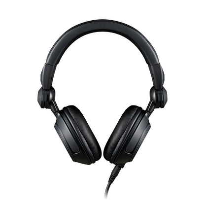 Rear view of Technics EAH-DJ1200 headphones with soft synthetic leather ear pads.