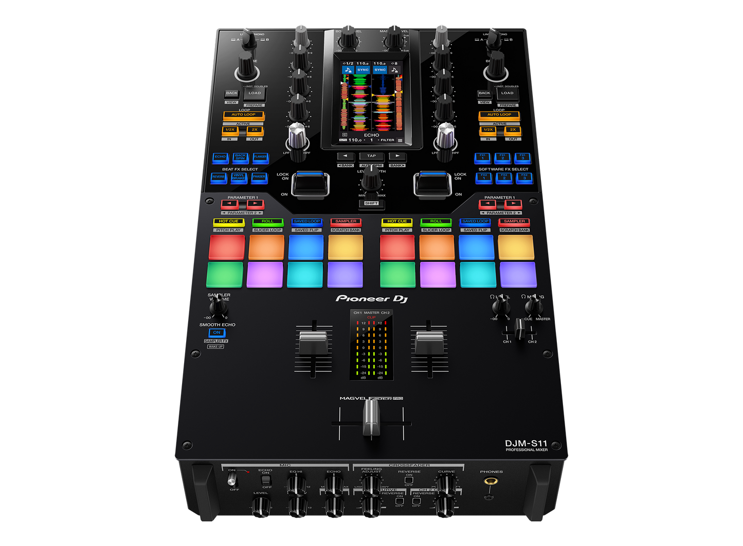 Pioneer DJ DJM-S11 Professional Scratch 2-channel DJ mixer (Black)