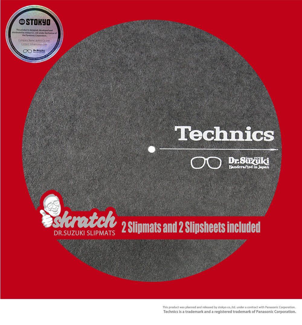 Dr. Suzuki x Technics 12" Skratch Slipmat + Slipsheet Pair