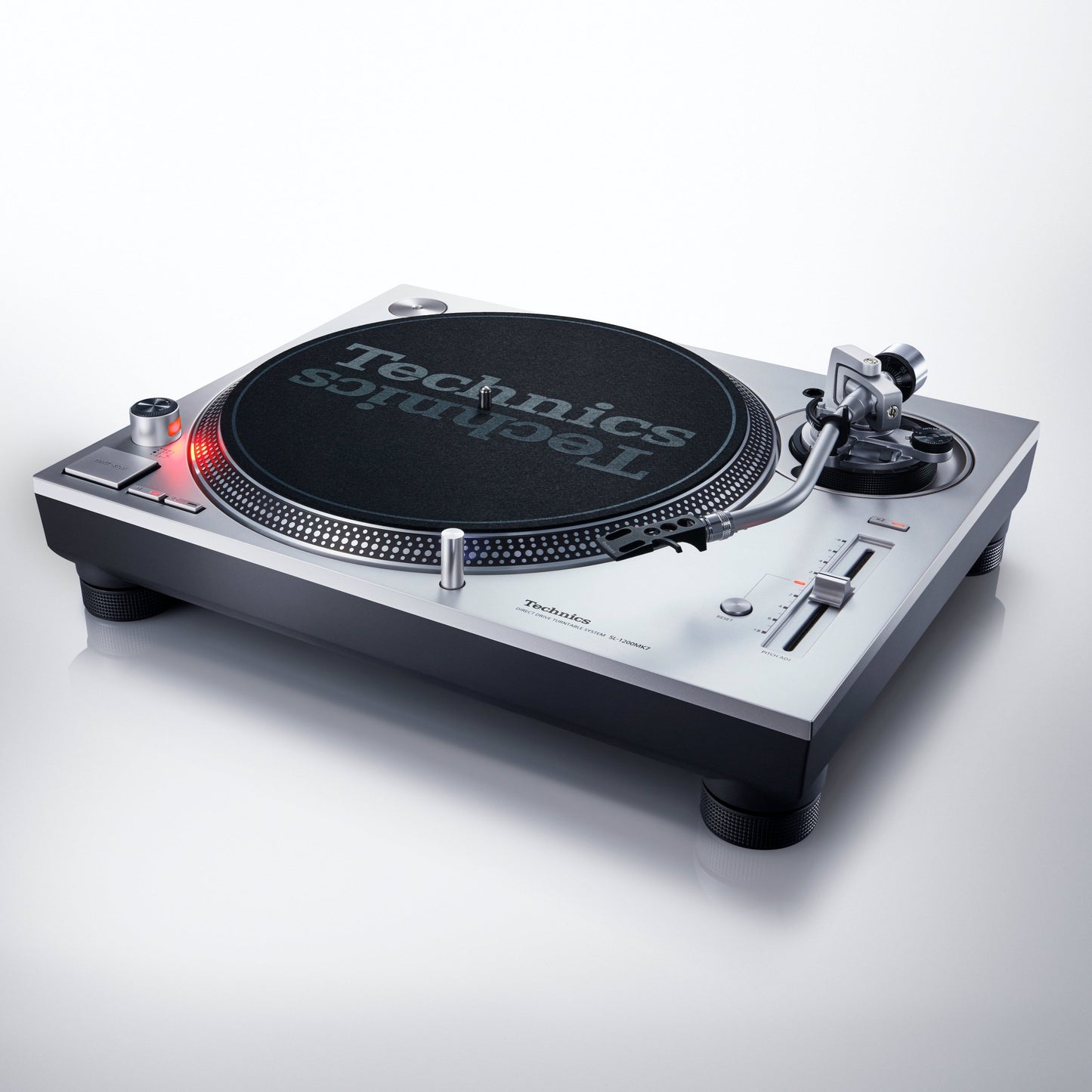 Technics SL-1200MK7S Direct Drive Turntable (Silver Edition) with FREE Oyaide d+ Turntable RCA cable