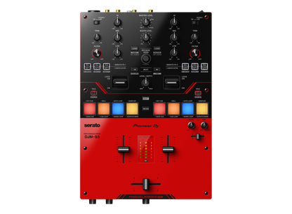 Pioneer DJ DJM-S5 Professional Scratch 2-channel DJ mixer (Gloss Red)