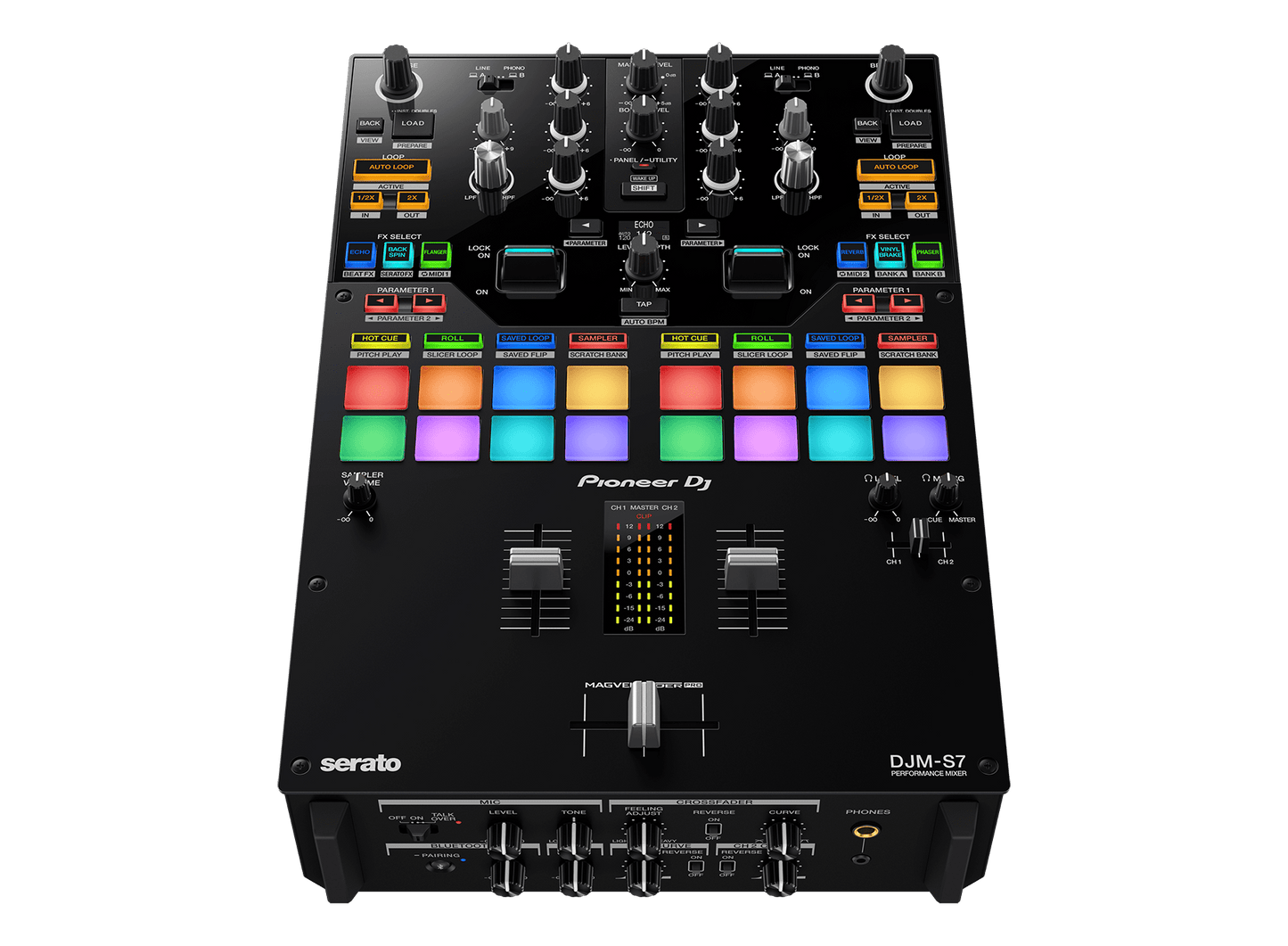 Pioneer DJ DJM-S7 Professional Scratch 2-channel DJ mixer (Black)