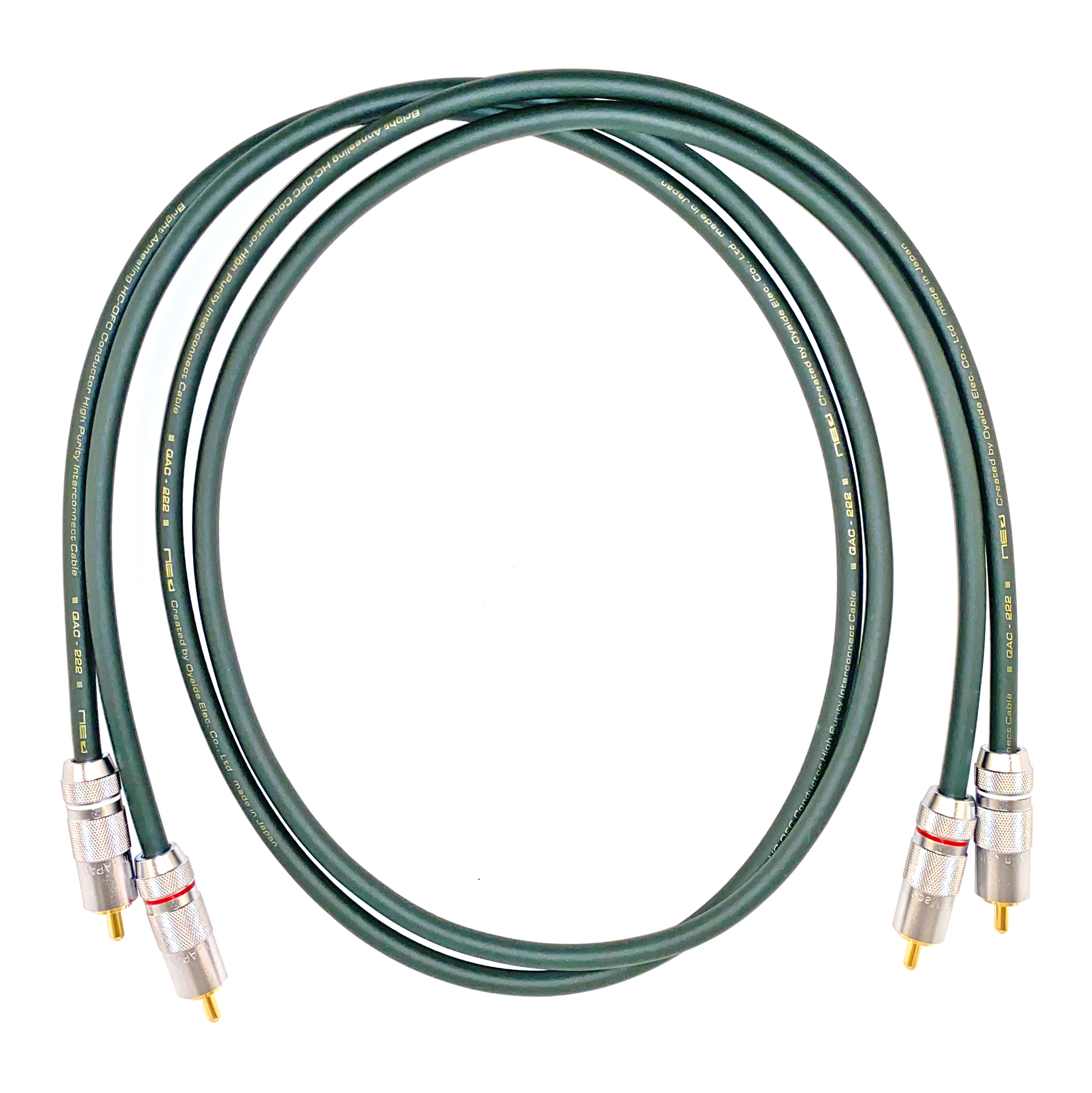 Oyaide NEO QAC-222 RCA INSTRUMENT Cable Pair – STOKYO