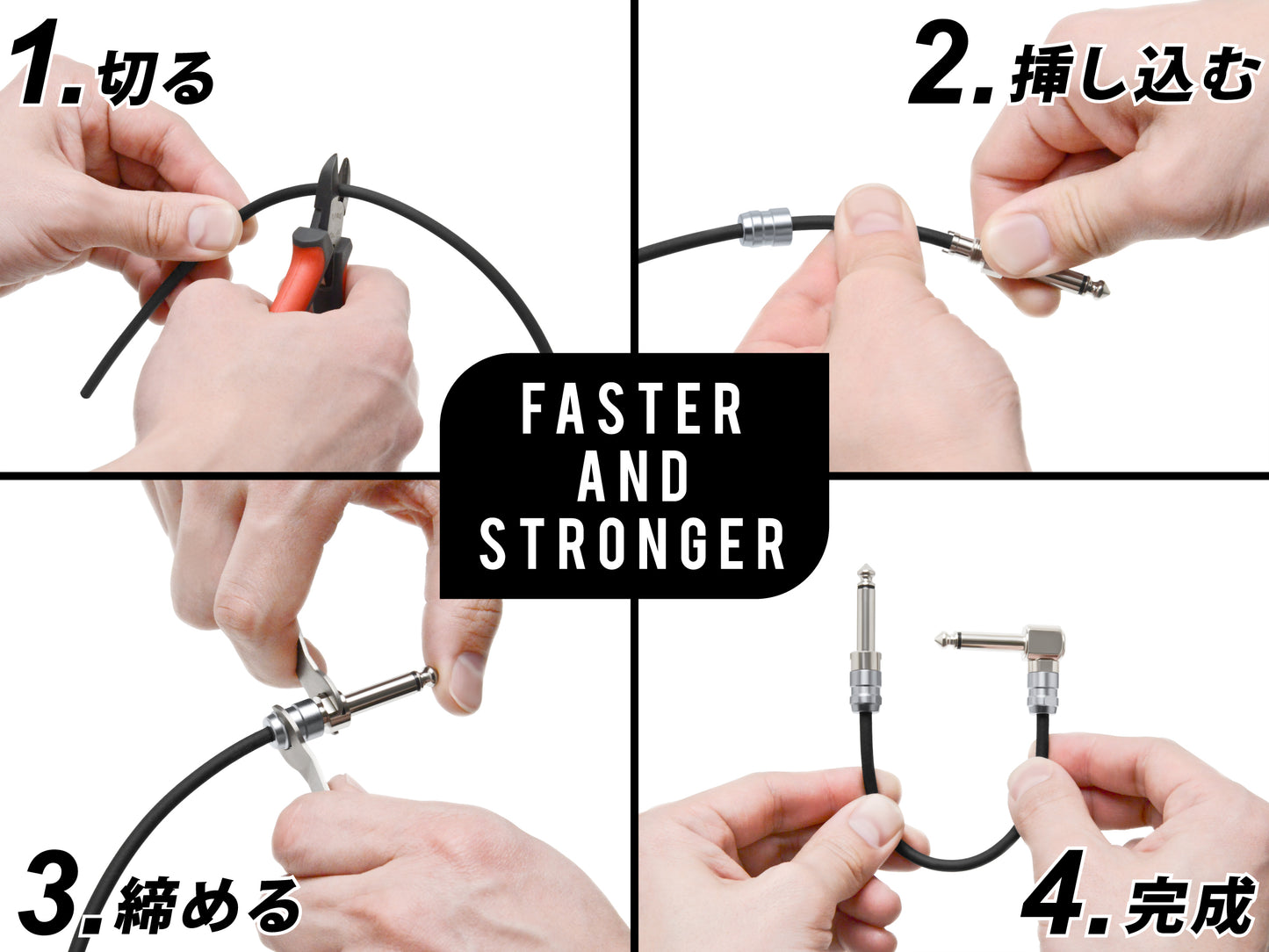 NEO Solderless Series L12 Ultra-Grade Instrument Cable Kit by Oyaide Elec. Co.